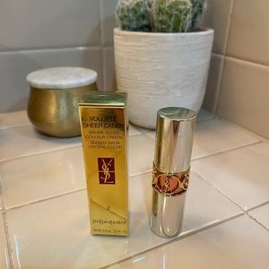 YSL Volupte Sheer Candy Glossy Balm #2 Dewy Papaya